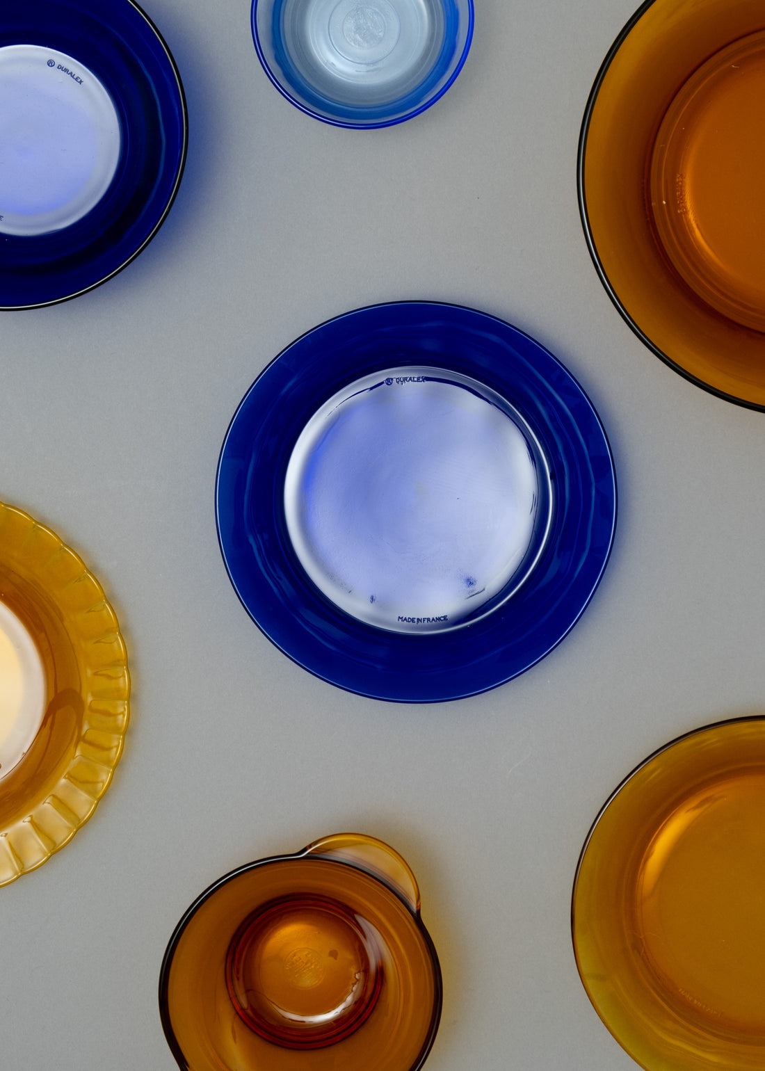ASSIETTES CREUSES X6 - VERRE TREMPÉ - LYS SAPHIR - 19,5 CM - DURALEX