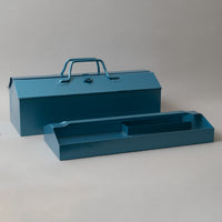 GRANDE BOITE A OUTILS "DOUBLE"- TY-4 - BLEU MÉTALLISÉ - OUTINOMI x MAGASIN VIVANT!