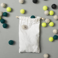 SAC DE 40 BOULES POUR LANCE-PIERRE - LAINE FEUTREE - LUCISTNICE