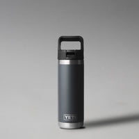 GOURDE ISOTHERME - RAMBLER 18 OZ STRAW BOTTLE - 532 ML - CHARCOAL - YETI