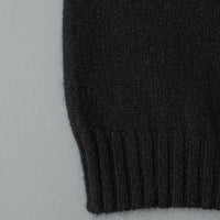 CACHE COL "STEWARTON" UNISEXE - LAINE D'AGNEAU / ANGORA - BLACK - MACKIE