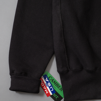 SWEATSHIRT EPAIS COL ROND - NOIR - Cross-Knit® heavyweight 12 OZ - CAMBER USA