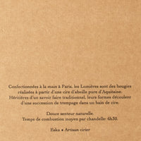 BOITE DE 6 CHANDELLES - CIRE D'ABEILLE NATURELLE - ESKA