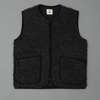 GILET MIXTE - NOIR CHINÉ - LAINE NATURELLE - COLDBREAKER