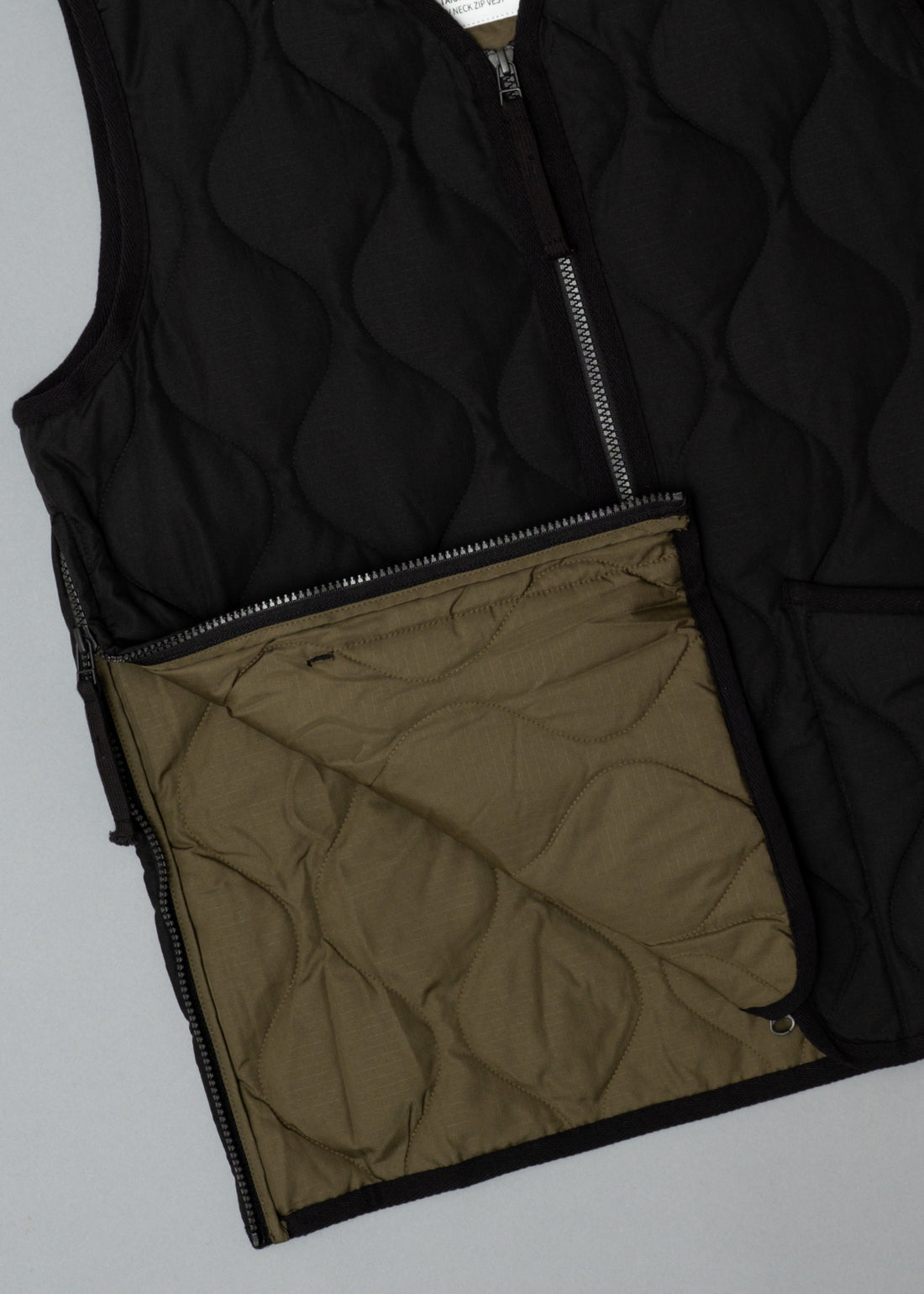 GILET MIXTE MATELASSE - PACKABLE - NOIR - MILITARY DOWN VEST - TAION