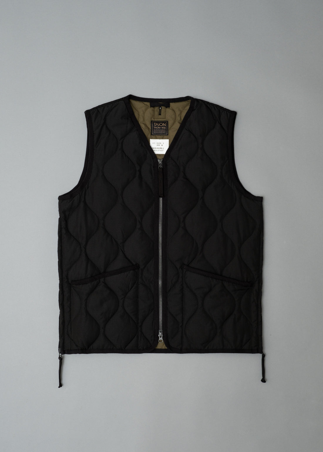GILET MIXTE MATELASSE - PACKABLE - NOIR - MILITARY DOWN VEST - TAION