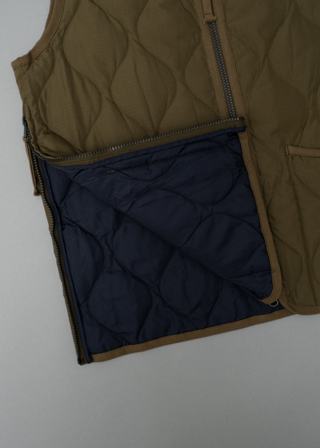 GILET MIXTE MATELASSE - PACKABLE - KAKI - MILITARY DOWN VEST - TAION