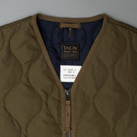 GILET MIXTE MATELASSE - PACKABLE - KAKI - MILITARY DOWN VEST - TAION