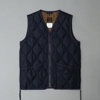 GILET MIXTE MATELASSE - PACKABLE - NAVY - MILITARY DOWN VEST - TAION