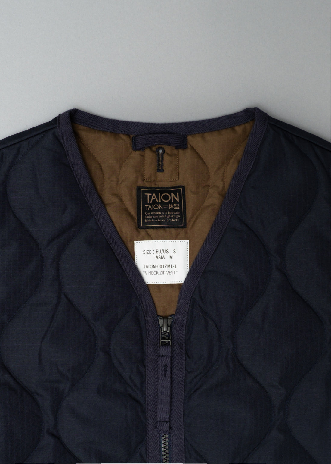 GILET MIXTE MATELASSE - PACKABLE - NAVY - MILITARY DOWN VEST - TAION
