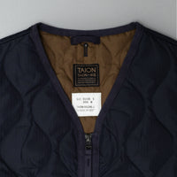 GILET MIXTE MATELASSE - PACKABLE - NAVY - MILITARY DOWN VEST - TAION
