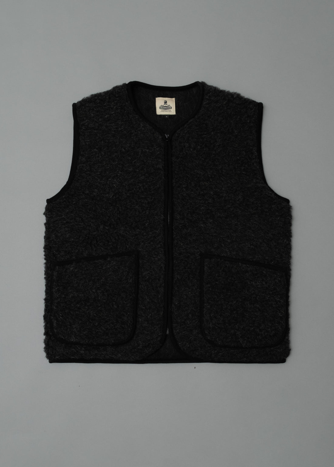 GILET MIXTE - NOIR - LAINE NATURELLE - COLDBREAKER