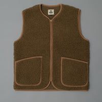 GILET MIXTE - BRUN - LAINE NATURELLE - COLDBREAKER