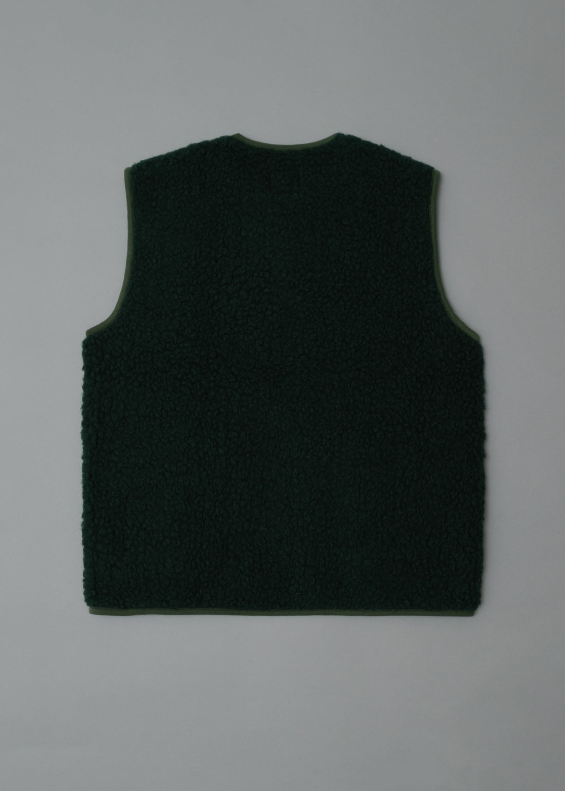GILET MIXTE - DARK GREEN - LAINE NATURELLE - COLDBREAKER