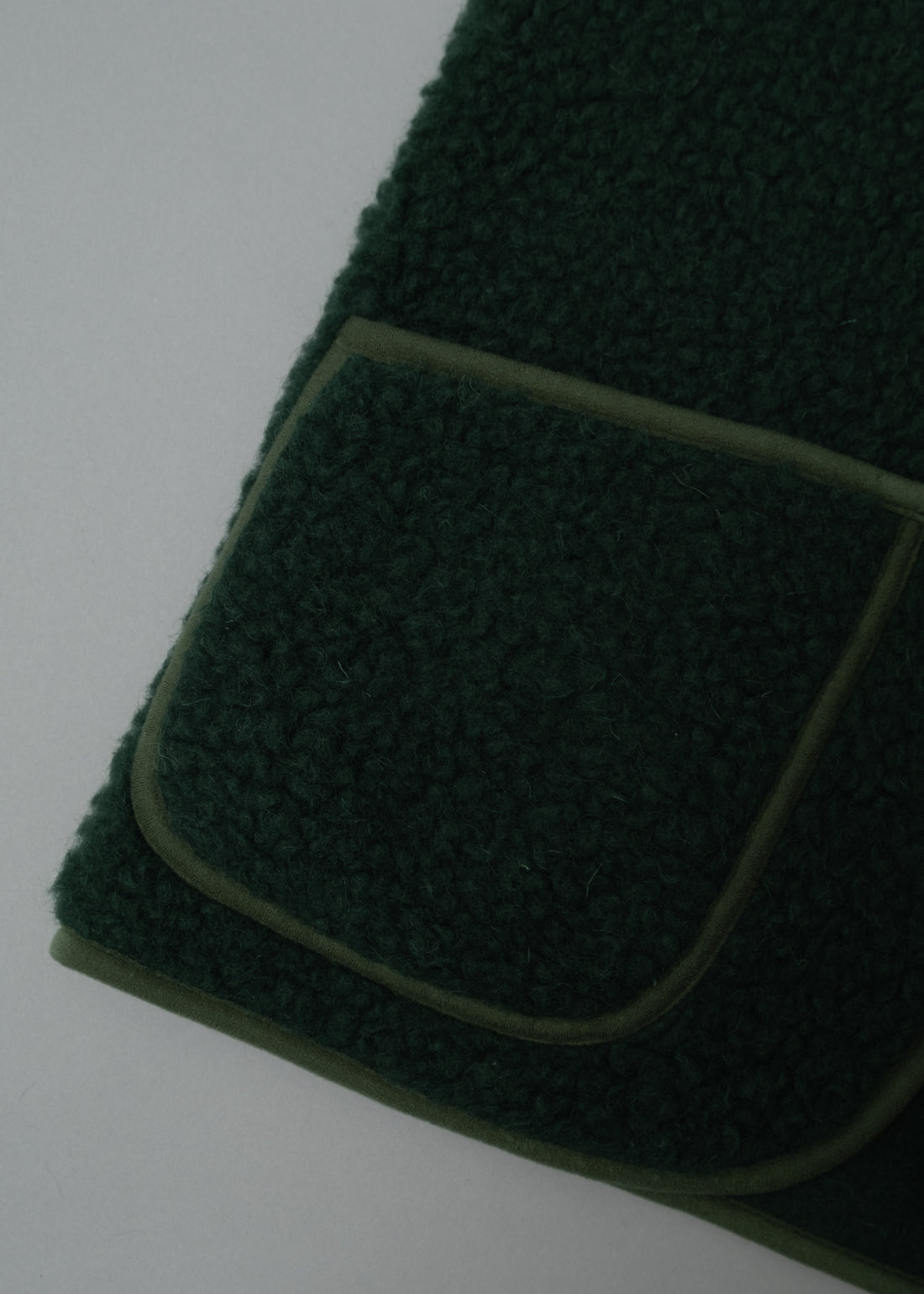 GILET MIXTE - DARK GREEN - LAINE NATURELLE - COLDBREAKER
