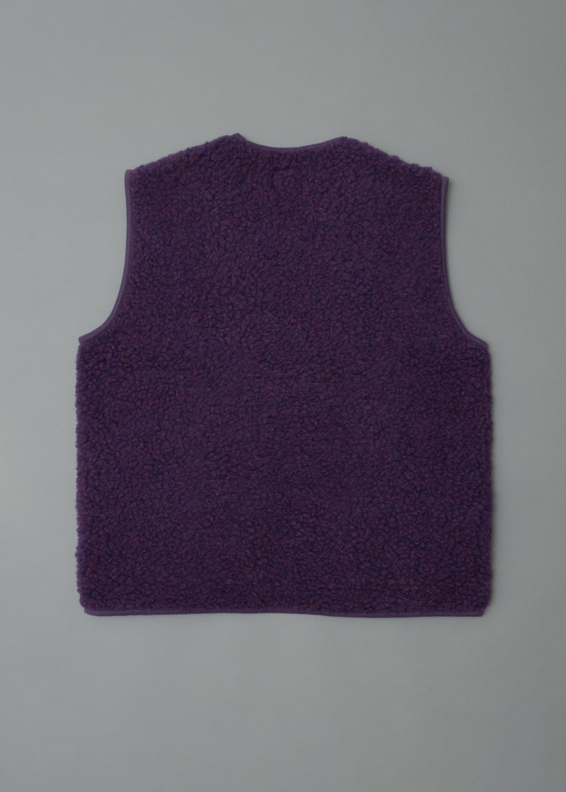 GILET MIXTE - PURPLE - LAINE NATURELLE - COLDBREAKER