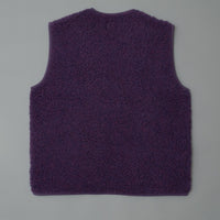 GILET MIXTE - PURPLE - LAINE NATURELLE - COLDBREAKER