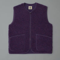 GILET MIXTE - PURPLE - LAINE NATURELLE - COLDBREAKER