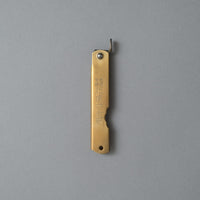 COUTEAU HIGONOKAMI - LAITON - LAME "BLUE PAPER STEEL" - OUTINOMI x MAGASIN VIVANT!