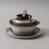 FORIS PLATE - ASSIETTE / POÊLE - 26 CM - ASH GREEN - KINTO