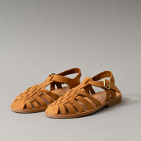 SANDALES MEDUSE - CUIR COGNAC - 36/42 - MEDUSE