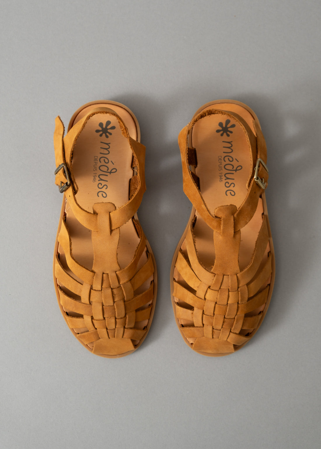 SANDALES MEDUSE - CUIR COGNAC - 36/42 - MEDUSE