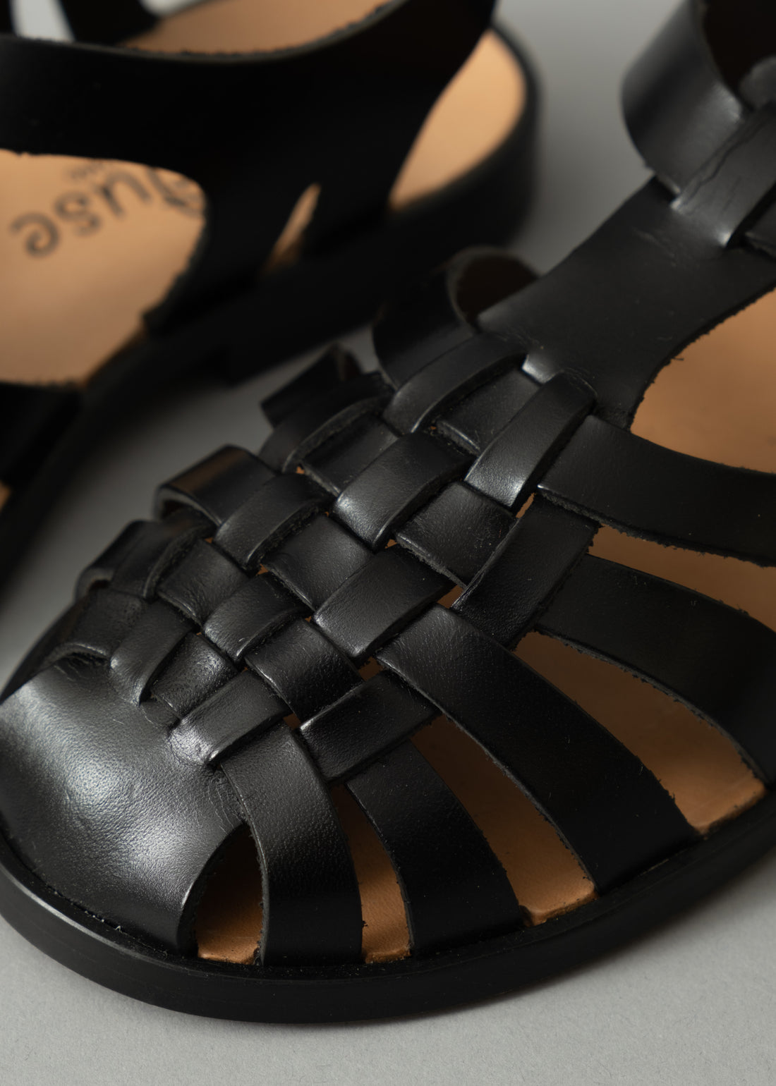 SANDALES MEDUSE - CUIR NOIR - 36/42 - MEDUSE