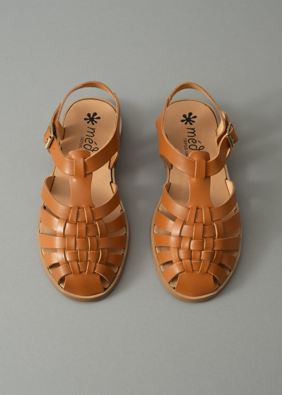 SANDALES MEDUSE - CUIR CARAMEL - 36/42 - MEDUSE
