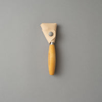 COUTEAU CROCHE DROITIER pour sculpter le bois, avec étui en cuir - carving hook 164 - MORAKNIV