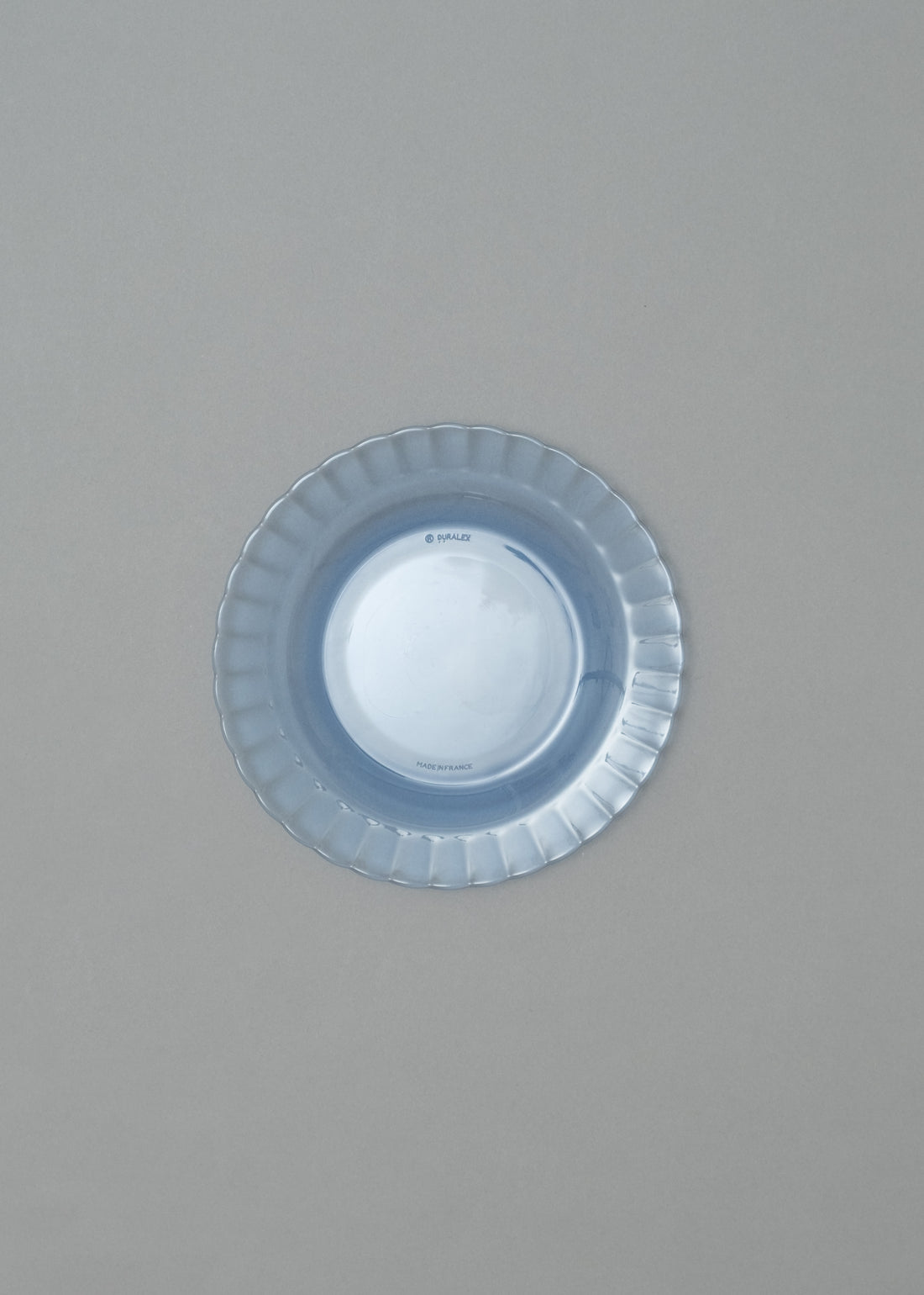 ASSIETTES PLATES X6 - VERRE TREMPÉ - PICARDIE MARINE - 20,5 CM - DURALEX