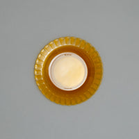 ASSIETTES PLATES X6 - VERRE TREMPÉ - PICARDIE VERMEIL - 20,5 CM - DURALEX