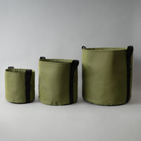 POT DE FLEUR ROND - TOILE BATYLINE - VERT/YUCCA - BACSAC®