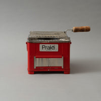 STREET FOOD BBQ - POELE DE CUISSON + GRILL - ROUGE - PRAKTI