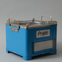 STREET FOOD BBQ - POELE DE CUISSON + GRILL - BLEU - PRAKTI