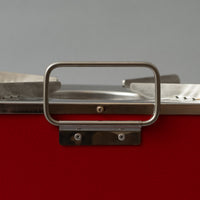 STREET FOOD BBQ - POELE DE CUISSON + GRILL - ROUGE - PRAKTI