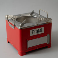 STREET FOOD BBQ - POELE DE CUISSON + GRILL - ROUGE - PRAKTI