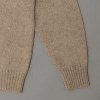 PULL EN LAINE SHETLAND - "SHAGGY" - BEIGE - MAGASIN VIVANT!