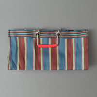 SAC TOTE RAYÉ - WIDE - ROUGE & BLEU - PLASTIQUE RECYCLÉ - PUEBCO