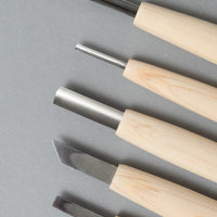 CISEAUX DE GRAVURE JAPONAIS - SET DE 5 "CHOKOKUTO" - MICHIHAMONO - OUTINOMI X MAGASIN VIVANT!