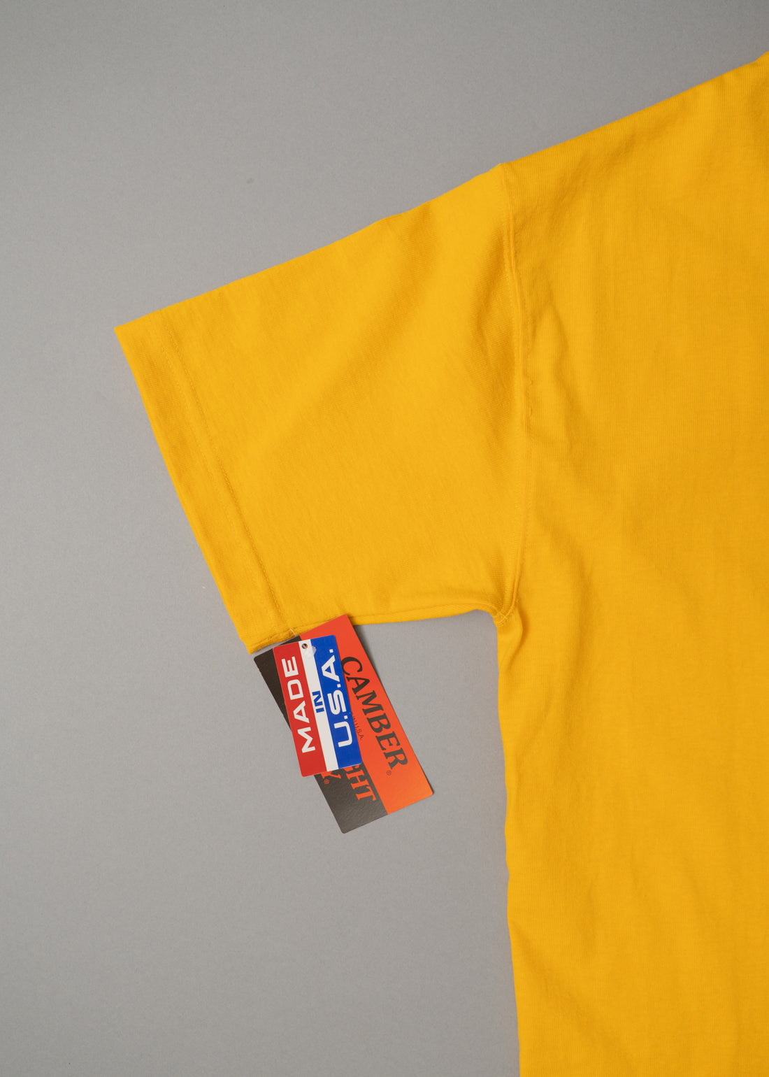 T-SHIRT EPAIS - GOLD - MAX WEIGHT 8 OZ - CAMBER USA