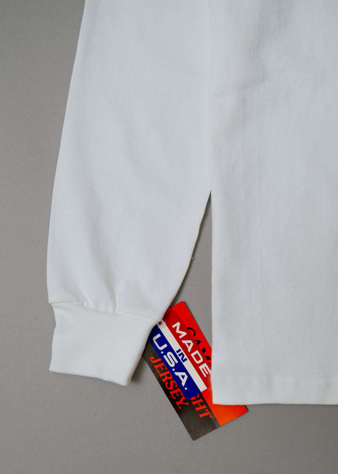T-SHIRT EPAIS - BLANC - MANCHES LONGUES - MAX WEIGHT 8 OZ - CAMBER USA