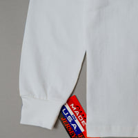 T-SHIRT EPAIS - BLANC - MANCHES LONGUES - MAX WEIGHT 8 OZ - CAMBER USA