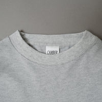 T-SHIRT EPAIS - GRIS CHINE - MANCHES LONGUES - MAX WEIGHT 8 OZ - CAMBER USA