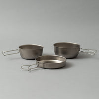 POPOTE DE CAMPING EN TITANE - 3 PCS TITATIUM COOKSET - SNOW PEAK