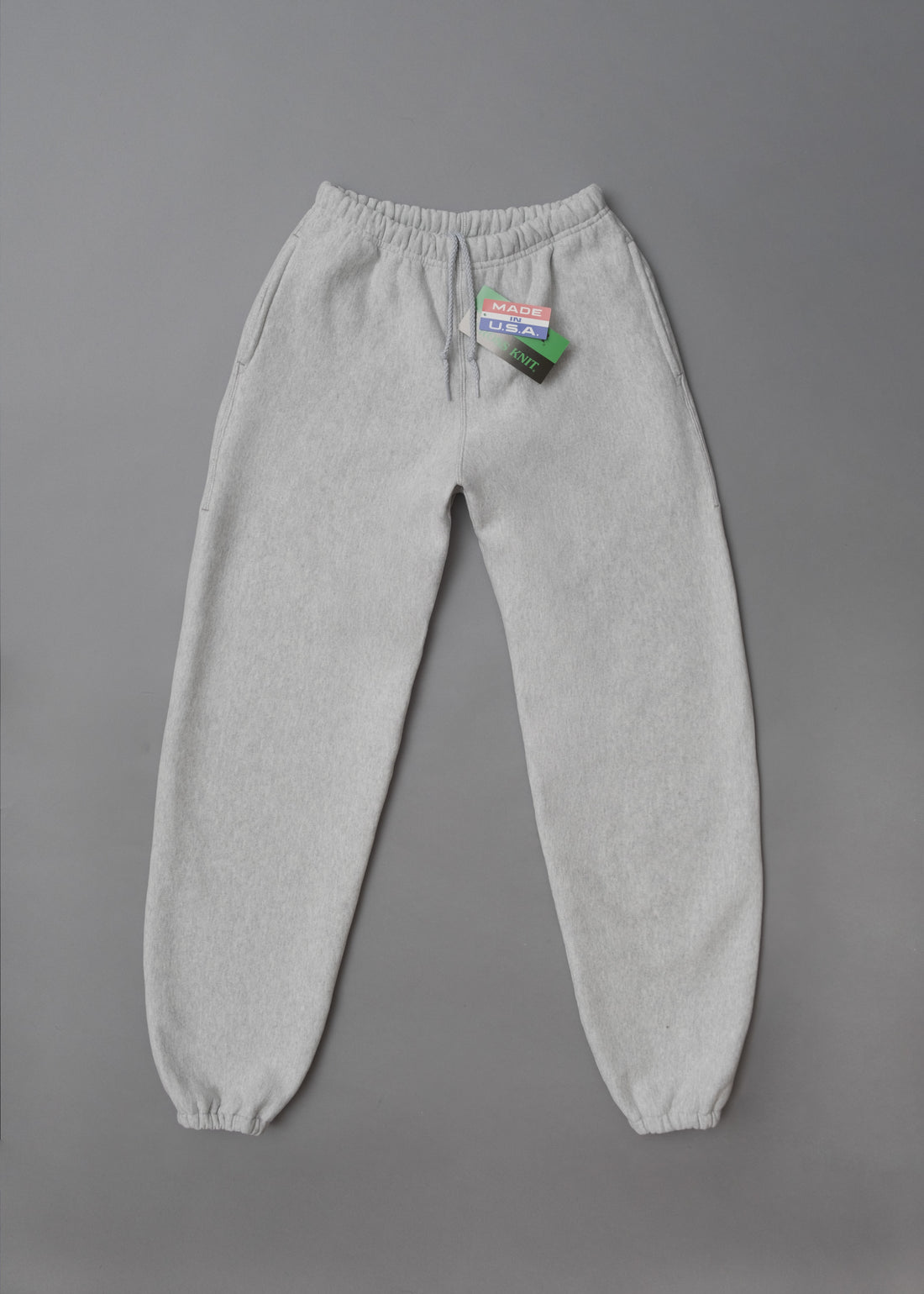 PANTALON DE JOGGING - GRIS CHINE - 12 OZ CROSS KNIT SWEATPANT - CAMBER USA