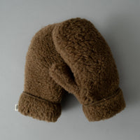 MOUFLES MIXTES - BRUN - LAINE NATURELLE - COLDBREAKER