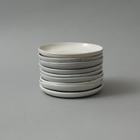 ASSIETTE A DESSERT EN GRÈS EMAILLÉ - CREME - 19 CM - POTERIE TURGIS