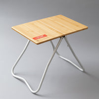TABLE DE CAMPING PLIABLE EN BAMBOU & ALUMINIUM - BAMBOO MY TABLE - SNOW PEAK