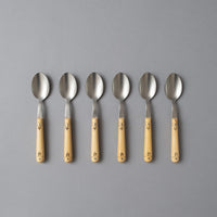 Coffret 6 cuillères à café - Buis pyrogravé - NONTRON