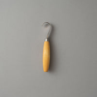COUTEAU CROCHE DROITIER pour sculpter le bois, avec étui en cuir - carving hook 164 - MORAKNIV